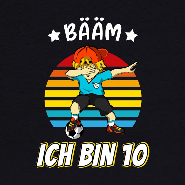 Fußball Fußballer Dab Junge 10. Bday by Foxxy Merch